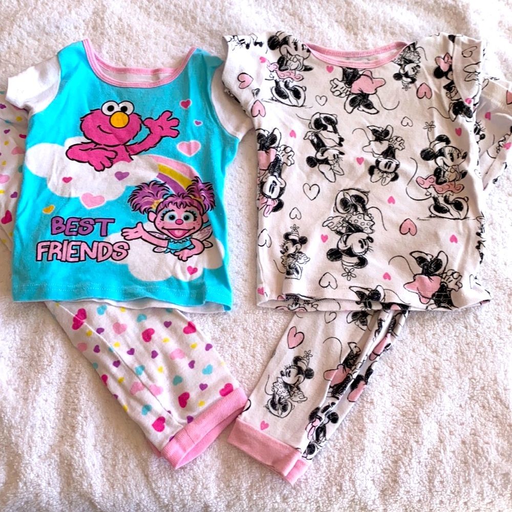3T Girl Pajamas Minnie Elmo